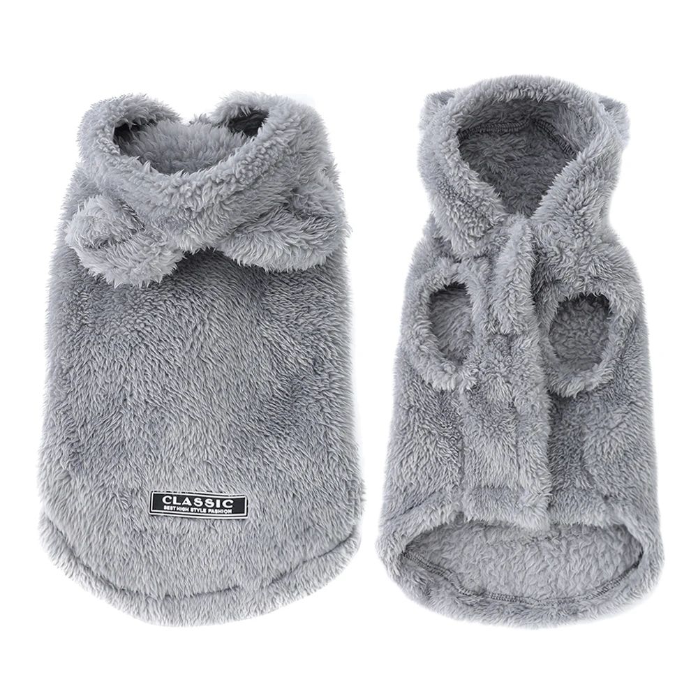 Cozy Purr Fleece Pet Hoodie For Small Dogs Cats 6