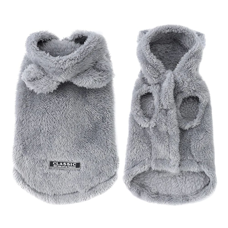 Cozy Purr Fleece Pet Hoodie For Small Dogs Cats 6