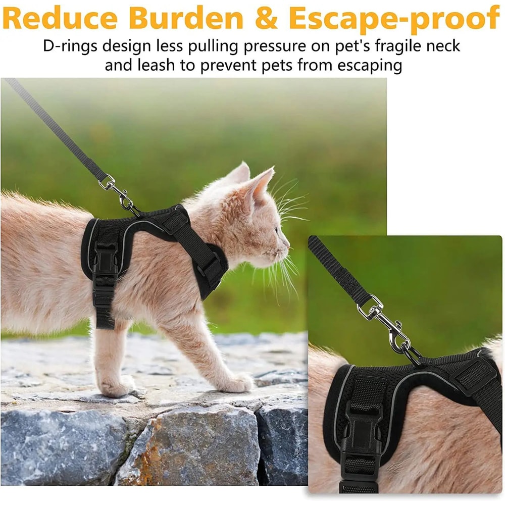 PurrSecure Escape Proof Cat Harness And Leash Set 1