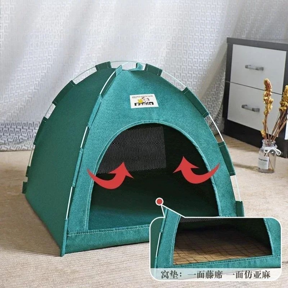 Cozy Foldable Cat Tent Bed For Kittens Puppies And Small Dogs 0
