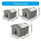 Insulated Outdoor Cat House With Stand For Winter Weather Protection 5