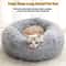 CozyCloud Calming Plush Donut Pet Bed For Cats And Small Dogs 3