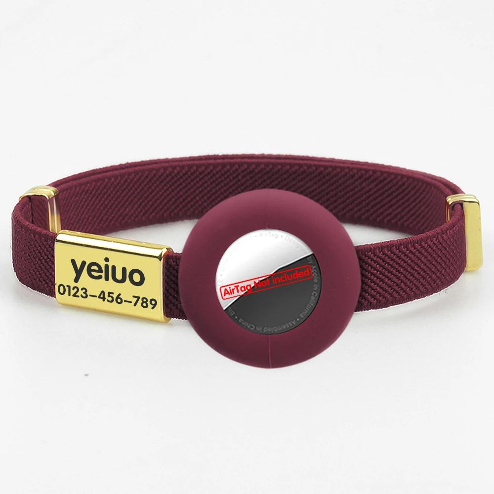 Personalized Breakaway AirTag Cat Collar With Name Tag For Safe Indoor Outdoor Cats 13