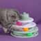 4Level Interactive Cat Toy Tower With Roller Ball Tracks 0