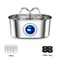 PureFlow Stainless Steel Cat Water Fountain 32L With Silent Pump LED Light 7