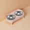 Elevated Stainless Steel Dual Bowl Pet Feeder 4