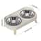 Elevated Stainless Steel Dual Bowl Pet Feeder 5
