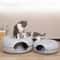 Cozy Donut Cat Tunnel Bed With Felt Scratch Cave 0