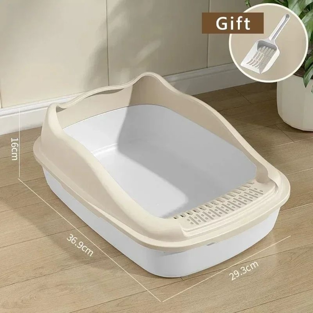 EasyClean Anti Splash Small Cat Litter Box With Scoop 6