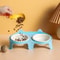 WhiskerEase Elevated Cat Bowl Set Double Ceramic Cat Bowl With Slanted Raised Stand For Food Wate 3