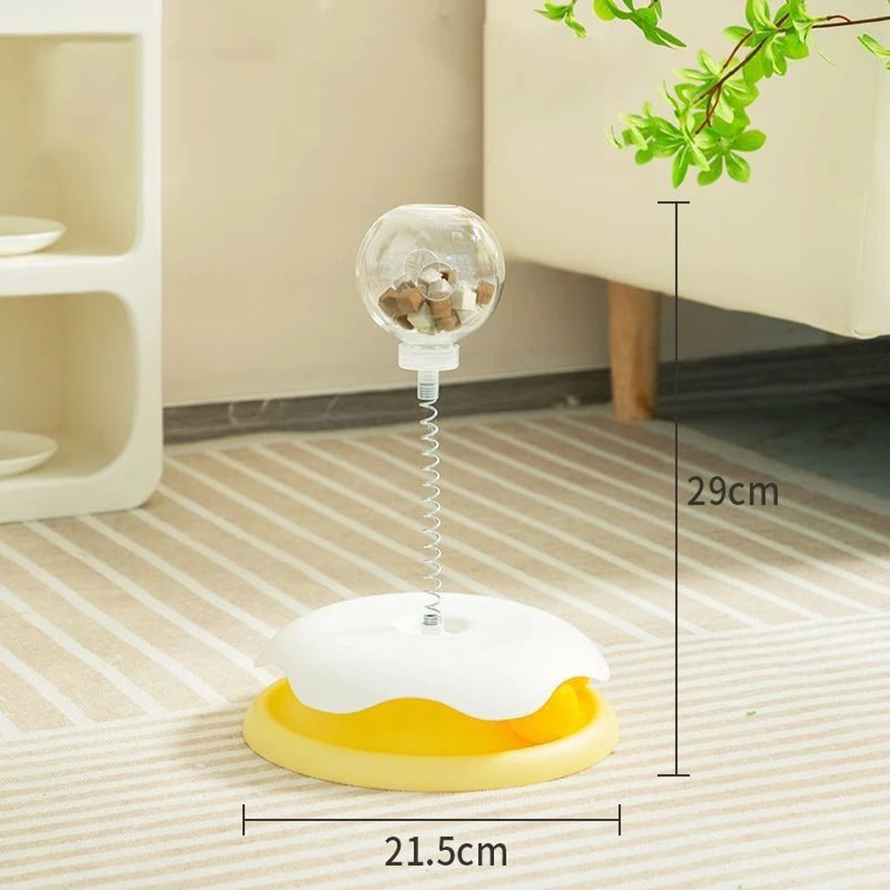 WhiskerPlay Interactive Cat Toy And Cat Slow Feeder Turntable 5