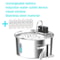 PureFlow 7L Wireless Rechargeable Cat Water Fountain With Stainless Steel Basin 10