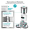 Smart WiFi Automatic Pet Feeder With Dual Bowls For Cats Small Dogs 1