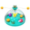 3in1 Interactive Cat Toy With Spinning Track Balls Feather Teaser 6