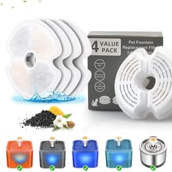 freshflow carbon cat fountain filters 4 pack