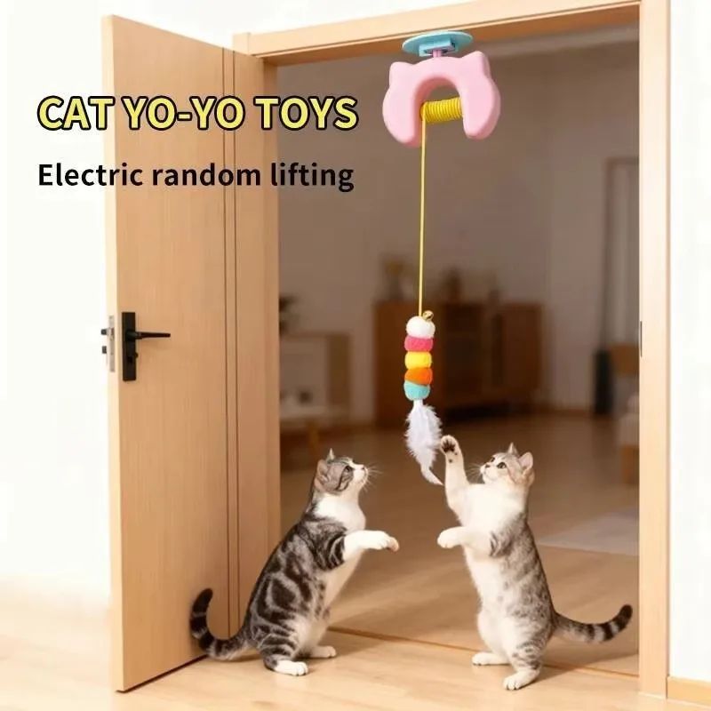 Smart Swing Electric Cat Toy With Door Hanging Feather Teaser 5