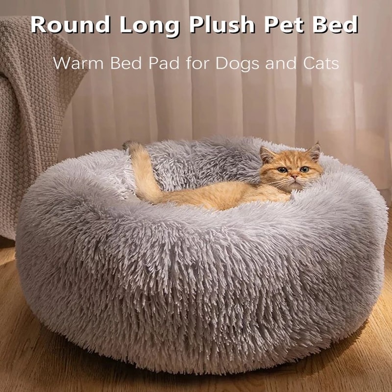 CozyCuddle Calming Pet Bed For Cats And Small Dogs 0