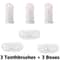 PawFresh Finger Dog Toothbrush Set For Easy Pet Dental Care 3PCS Soft Silicone Finger Brushes 7