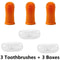 PawFresh Finger Dog Toothbrush Set For Easy Pet Dental Care 3PCS Soft Silicone Finger Brushes 8