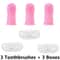 PawFresh Finger Dog Toothbrush Set For Easy Pet Dental Care 3PCS Soft Silicone Finger Brushes 9