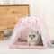 Cozy Clamshell Cat Tent Bed With Soft Cushion 11