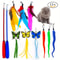 11Piece Interactive Cat Toys Feather Wand Set With Bells 0