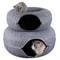 Cozy Donut Cat Tunnel Bed With Natural Felt Cave 0