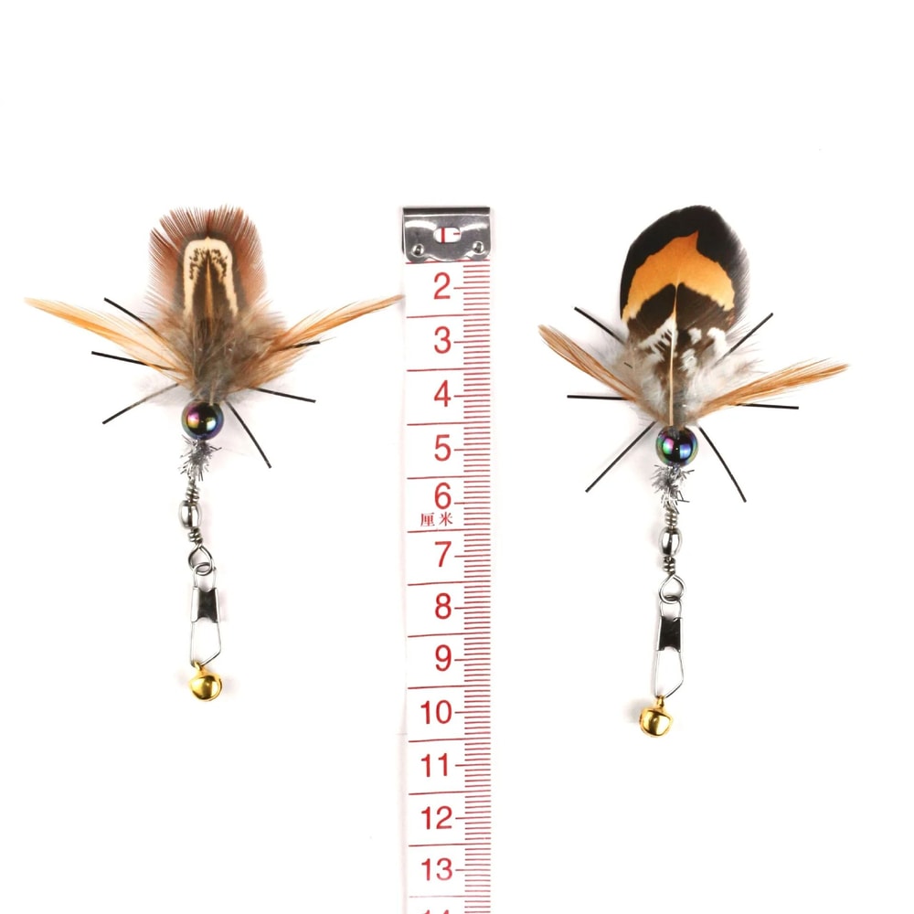 Interactive Insect Feather Cat Toy Replacement Heads 1
