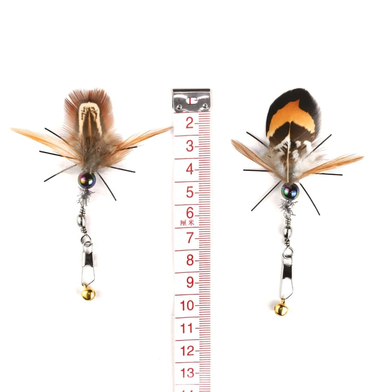 Interactive Insect Feather Cat Toy Replacement Heads 1