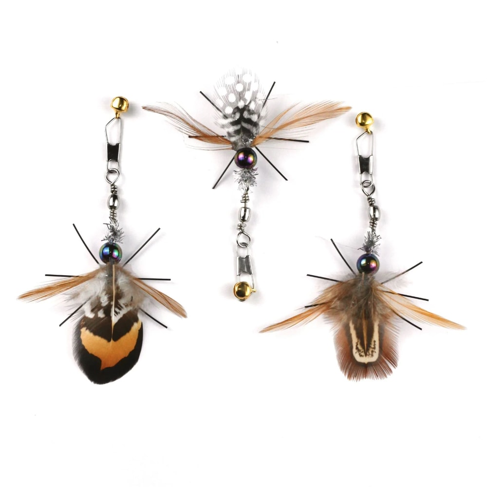 Interactive Insect Feather Cat Toy Replacement Heads 2