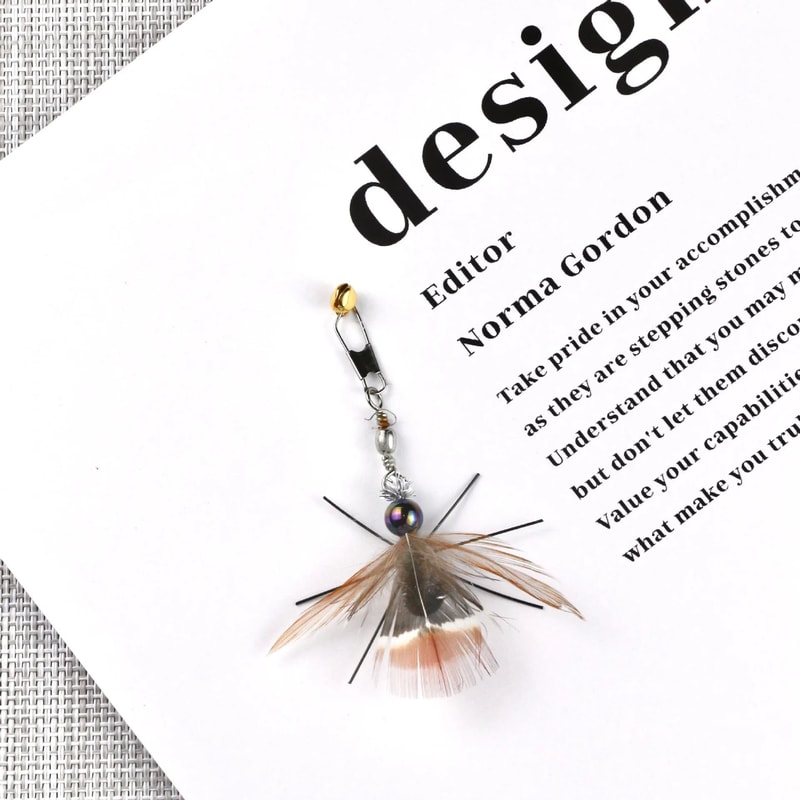 Interactive Insect Feather Cat Toy Replacement Heads 3