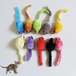 snugglemouse plush cat toy set for active & happy cats