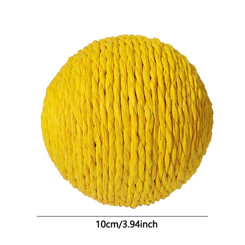 10CM Sisal Cat Scratching Ball Interactive Claw Care Toy 7