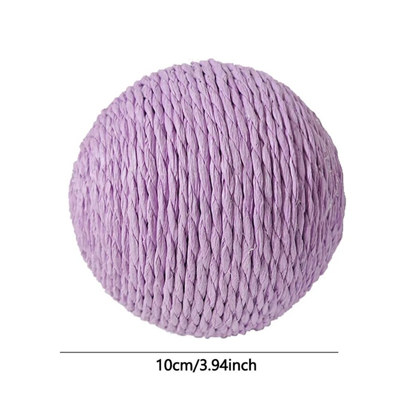 10CM Sisal Cat Scratching Ball Interactive Claw Care Toy 9