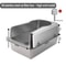 XL Stainless Steel Cat Litter Box With Lid And High Sides 8