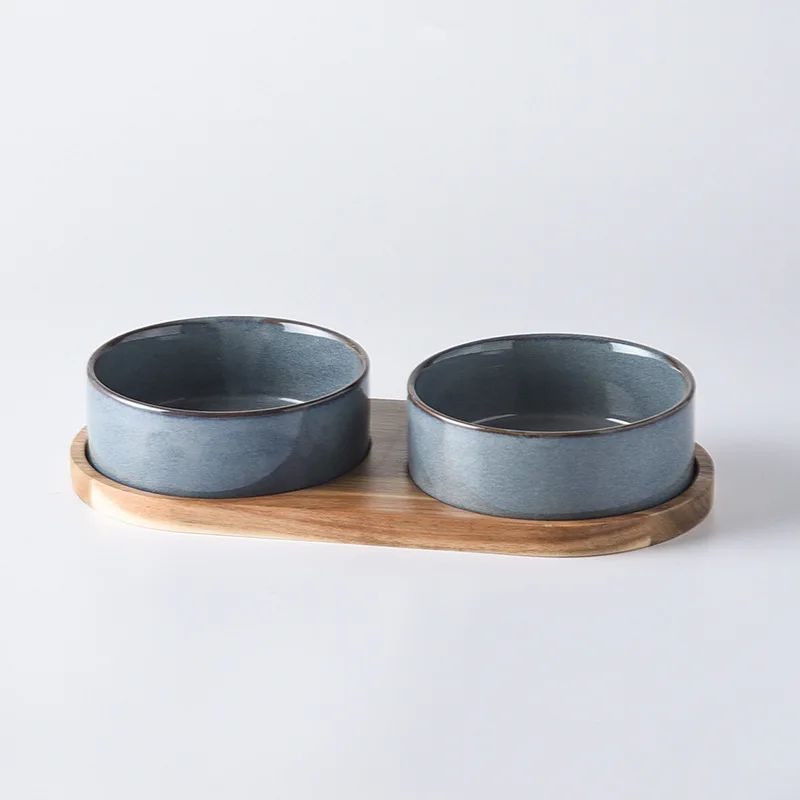 Elevated Ceramic Cat Bowl For Cats Small Dogs AntiVomit Raised Pet Bowl With NonSlip Design 12