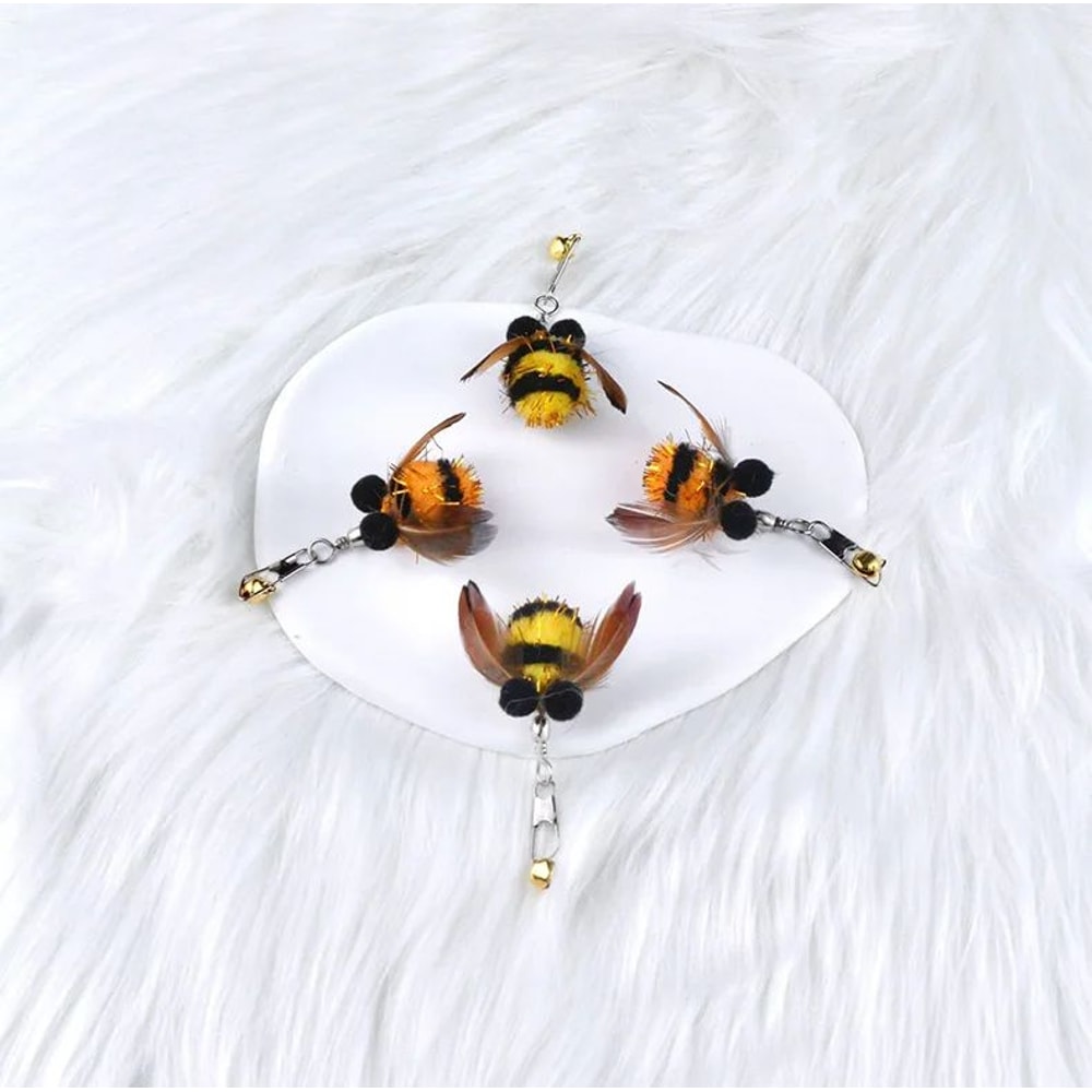 FlutterBug Cat Feather Toy Refills For Interactive Play 3