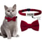Personalized Cat Bow Tie Collar With Engraved ID Tag And Bell 8