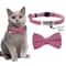 Personalized Cat Bow Tie Collar With Engraved ID Tag And Bell 10