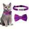 Personalized Cat Bow Tie Collar With Engraved ID Tag And Bell 11