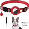 Reflective AirTag Cat Collar With GPS Holder Safety Bell For Indoor And Outdoor Cats 9