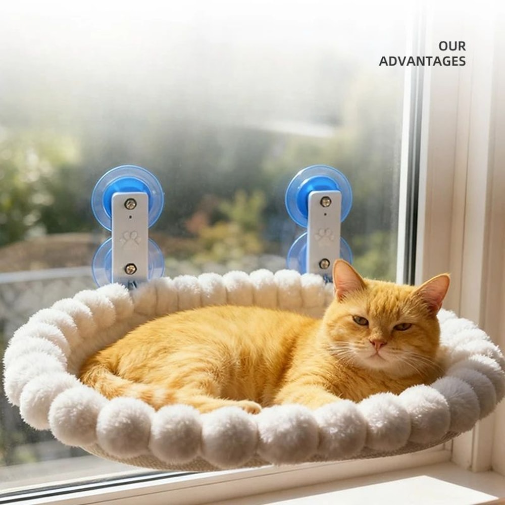 Foldable Cat Window Hammock Bed With Strong Suction Cups 1