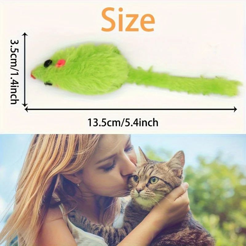 Plush Mice Cat Toys 25Pack For Interactive Hunting Play 3