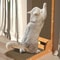 Detachable Wooden Cat Scratcher Post For Indoor Cats 2