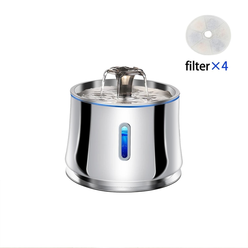 SmartFlow Cat Water Fountain With Motion Sensor Quiet Filtration 8
