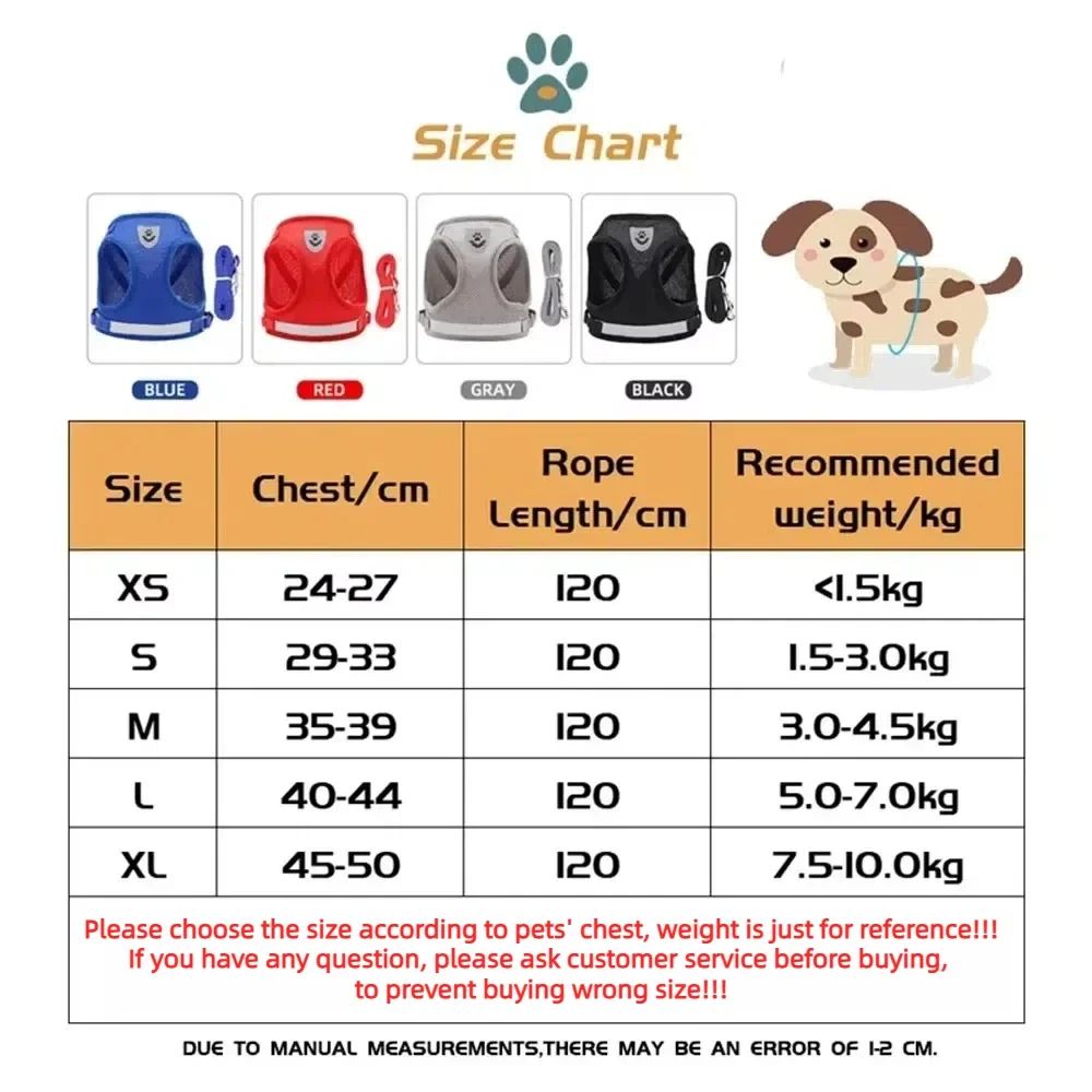 Reflective EscapeProof Cat Harness And Leash Set Adjustable Soft Mesh Cat Harness For Safe Outdoor 2