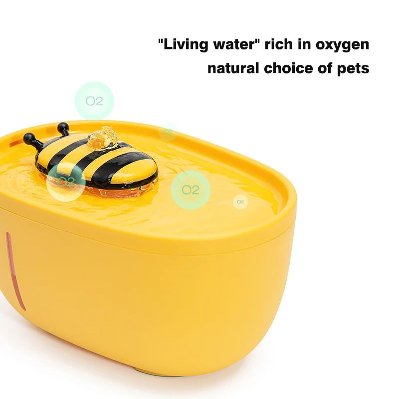 FreshFlow 2L Quiet Cat Water Fountain With USB Filter System 2