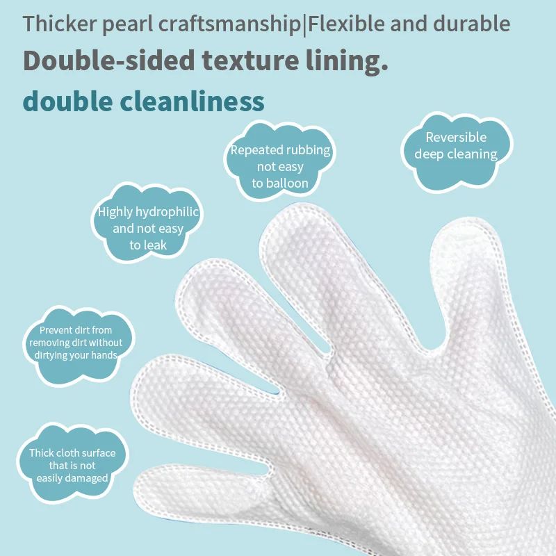 PetClear NoRinse Pet Cleaning Glove Wipes For Dogs Cats 3