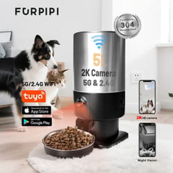 smartview 5l automatic cat feeder with hd camera & wifi app control