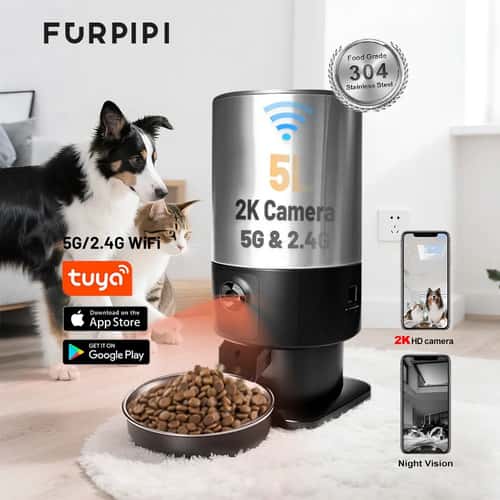 SmartView 5L Automatic Cat Feeder with HD Camera & WiFi App Control